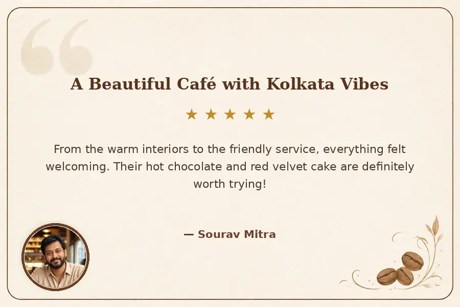 Kolkata Moments review for The Calcutta Quiet, best cafe in Kolkata