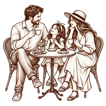 Family time at The Calcutta Quiet, best cafe in Kolkata