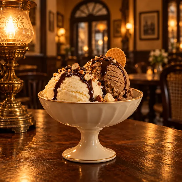 Ice cream at The Calcutta Quiet, best cafe in kolkata