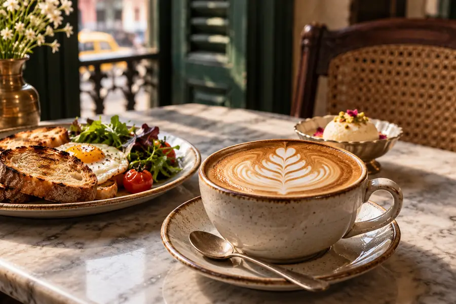 Best cafe restaurants in kolkata: coffee and breakfast at The Calcutta Quiet